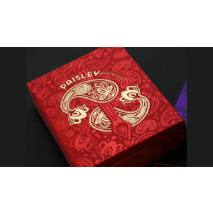 Paisley Royals (Red) Playing Cards by Dutch Card House Company