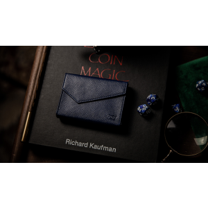 Luxury Leather Playing Card Carrier (Blue) by TCC - Trick