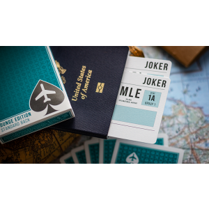 Lounge Edition in Terminal Teal by Jetsetter Playing Cards