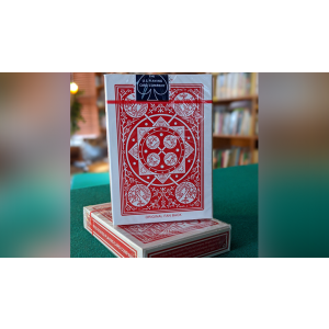 Experts Thin Crushed Printed on Web Press Tally Ho Fan Back (Red) Playing Cards