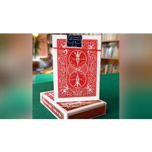 Experts Thin Crushed Printed on Web Press Rider Back Back (Red) Playing Cards
