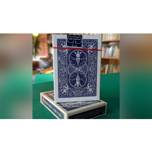 Experts Thin Crushed Printed on Web Press Rider Back Back (Blue) Playing Cards