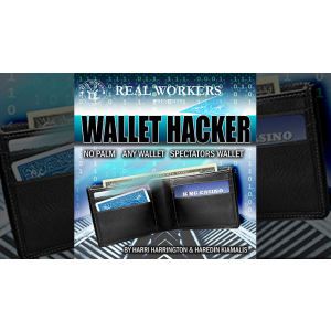 Wallet Hacker BLUE (Gimmicks and Online Instruction) by Joel Dickinson - Trick