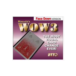 WOW 3 Face-DOWN (Gimmick and Online Instructions) by Katsuya Masuda - Trick