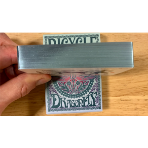 Gilded Bicycle Dragonfly (Teal) Playing Cards