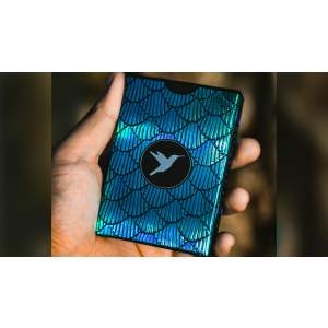 Marvelous Hummingbird Feathers (Blue) Playing Cards by Kellar