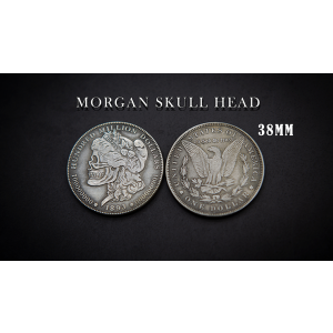MORGAN SKULL HEAD COIN by Men Zi  Magic