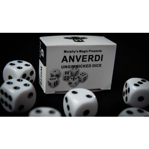 NON GIMMICKED DICE 6 PACK/WHITE by Tony Anverdi - Trick