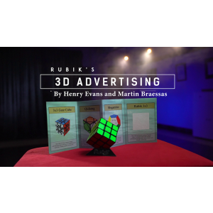 Rubik's Cube 3D Advertising (Gimmicks and Online Instructions) by Henry Evans and Martin Braessas - Trick