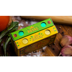 The Royal Pizza Palace (Gilded) Playing Cards Set by Riffle Shuffle