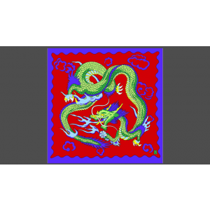 Rice Symphony Silk 36" (Red Dragon) by Silk King Studios - Trick