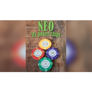 Neo Fly Poker Chips (Gimmicks and Online Instructions) by Leo Smetsers - Trick