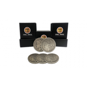 Replica Morgan TUC plus 3 coins (Gimmicks and Online Instructions) by Tango Magic - Trick