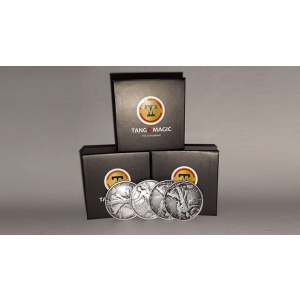 Replica Walking Liberty TUC plus 3 coins (Gimmicks and Online Instructions) by Tango Magic - Trick
