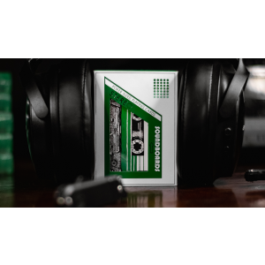 Soundboards V4 Green Edition Playing Cards by Riffle Shuffle
