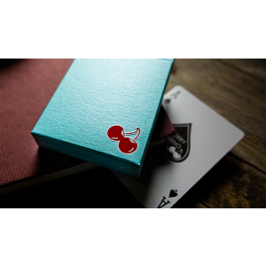 Cherry Casino House Deck (Tropicana Teal) Playing Cards by Pure Imagination Projects