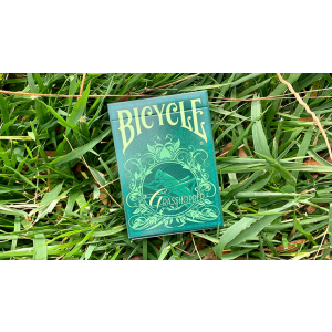 Gilded Grasshopper Light (Jade) Playing Cards