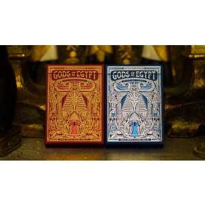 Gods of Egypt (Blue) Playing Cards by Divine Playing Cards