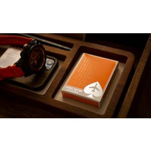 Lounge Edition in Hangar (Orange) with Limited Back by Jetsetter Playing Cards