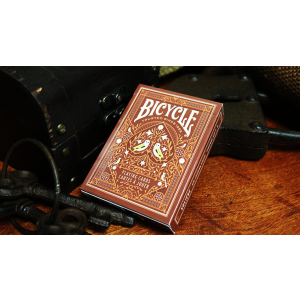 Bicycle Aviary (Orange) Playing Cards