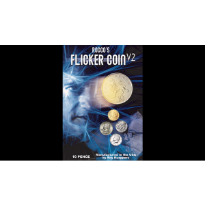 FLICKER COIN V2 (UK 10 Pence) by Rocco - Trick