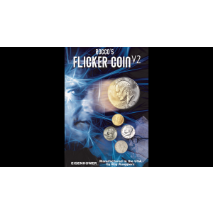 FLICKER COIN V2 (Eisenhower) by Rocco - Trick