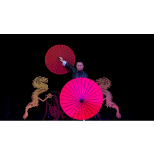 Dragon Parasol Set RED by LY & MS Magic - Trick