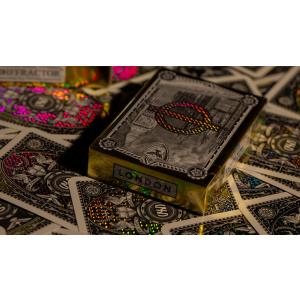 London Diffractor Gold Playing Cards