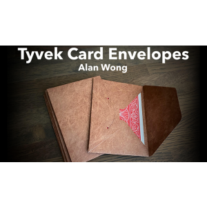 Tyvek Card Envelopes 10 pk. BROWN by Alan Wong- Trick