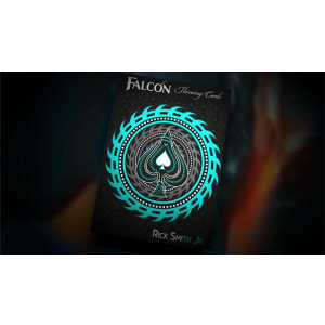 Aqua Falcon Throwing Cards by Rick Smith Jr. and De'vo