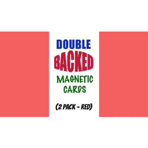 Magnetic Cards (2 pack/Red) by Chazpro Magic. - Trick