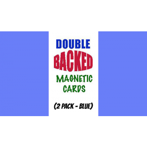 Magnetic Cards (2 pack/Blue) by Chazpro Magic. - Trick