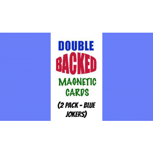 Magnetic Cards (2 pack/Blue Jokers) by Chazpro Magic - Trick