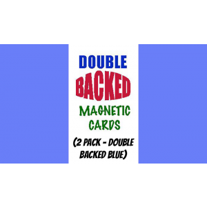 Magnetic Cards (2 pack/double back blue) by Chazpro Magic. - Trick