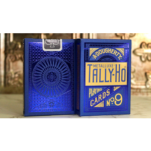 Tally Ho Blue (Circle) MetalLuxe Playing Cards by US Playing Cards
