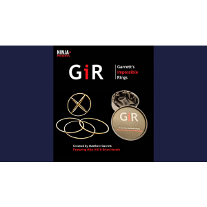 GIR Ring Set GOLD (Gimmick and Online Instructions) by Matthew Garrett - Trick