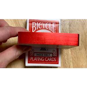 Gilded Red Bicycle Index Only Playing Cards