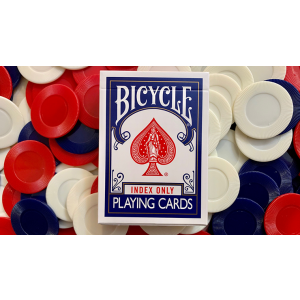 Stripper Bicycle Index Only Blue Playing Cards