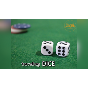 Traveling Dice WHITE by Sorcier Magic - Trick