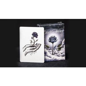 Black Flower Playing Cards by Jack Nobile