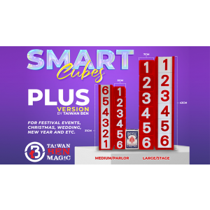 Smart Cubes PLUS RED (Large/Stage) by Taiwan Ben - Trick