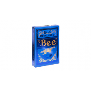 Bee Blue MetalLuxe Playing Cards by US Playing Card