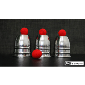 STAINLESS STEEL CUPS AND BALLS by Mr. Magic - Trick