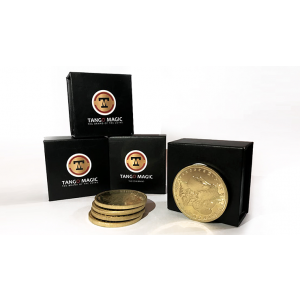Replica Golden Morgan Expanded Shell (Gimmicks and Online Instructions) by Tango Magic - Trick