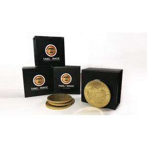 Replica Golden Morgan TUC plus 3 coins (Gimmicks and Online Instructions) by Tango Magic - Trick