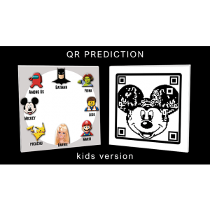 QR PREDICTION MICKEY (Gimmicks and Online Instructions) by Gustavo Raley - Trick