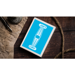 Jerry's Nugget (Icey Blue) Marked Monotone Playing Cards