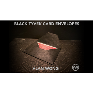 Black Tyvek Card Envelopes (10 pk) by Alan Wong - Trick