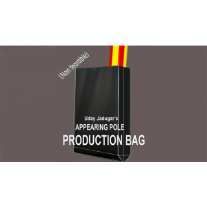 APPEARING POLE BAG BLACK (Gimmicked / No Tear) by Uday Jadugar - Trick