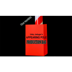APPEARING POLE BAG RED (Gimmicked / No Tear) by Uday Jadugar - Trick
